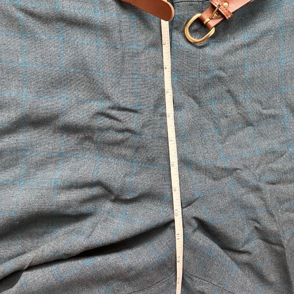 Vintage 80s Pleated Trousers Plaid High Waist Wash N Wear - Picture 6 of 16